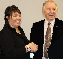 Bill Walker with Jackie Walls