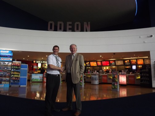 Bill Walker MSP and Kenneth Syme, Odeon Assistant Manager
